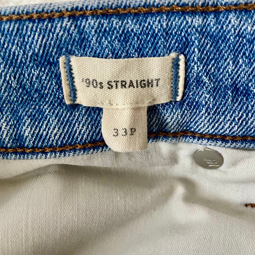 Madewell '90s Straight Jean Size 33 Petite - Picture 7 of 10